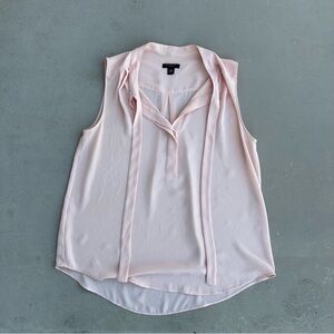Ann Taylor Light Pink Sleeveless Blouse
